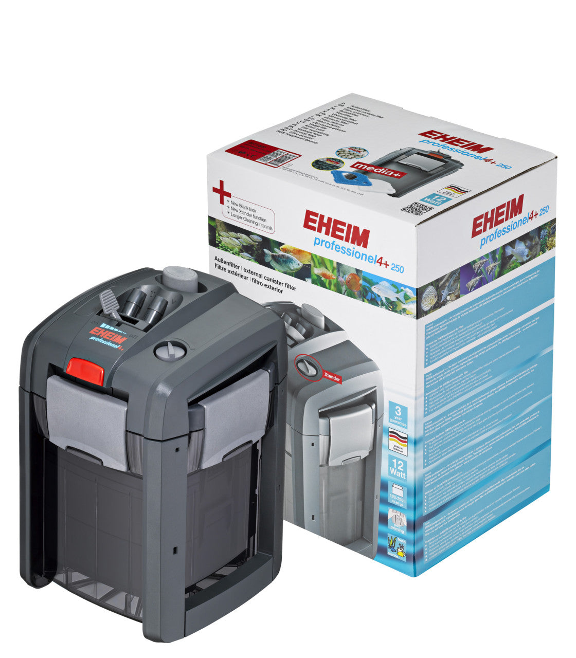 EHEIM - Professionel 4+ External Canister Filter for Aquarium and Aquascape (250/350/600)
