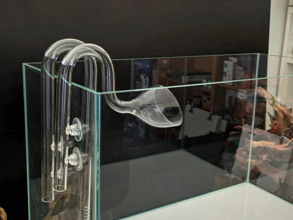 CHIHIROS - Lily Glass Pipe Inflow Outflow Aquarium Filter Pipe Clear Glass