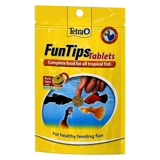 TETRA - FunTips Tablets 20 Tab for Aquarium Stick on Glass Food for tropical fishes