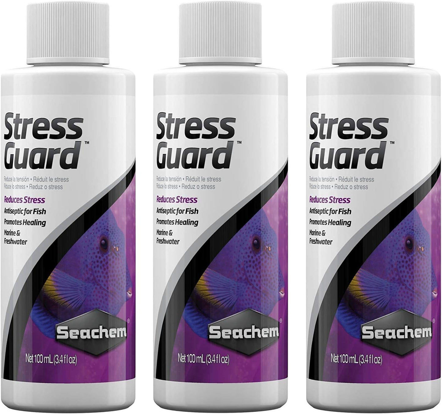 SEACHEM - StressGuard Fish Stress & Slime Coat Protection, Healing Aid for Freshwater & Marine Aquariums