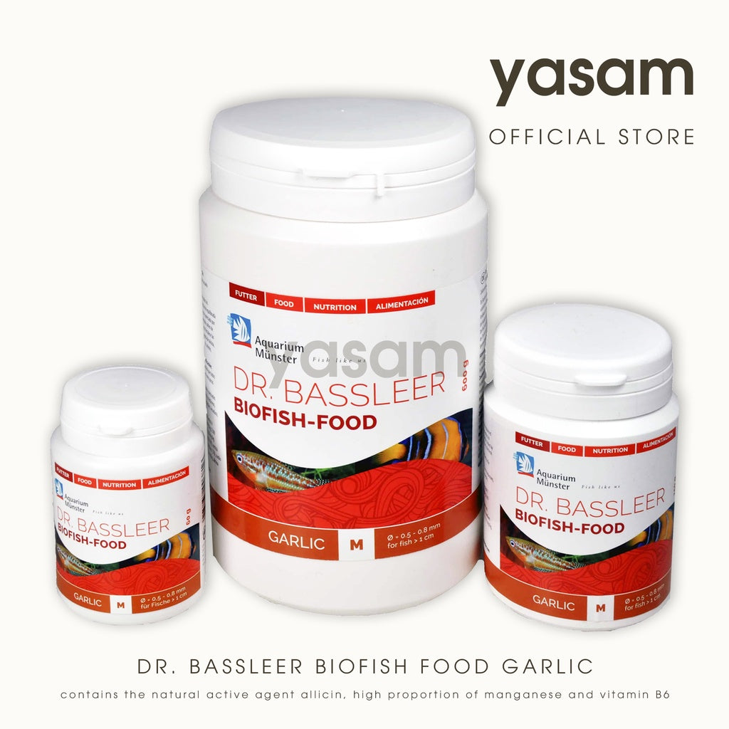 明斯特水族馆 Dr. Bassleer - 鱼食(普通、大蒜、苦参碱、草药、巴西莓)