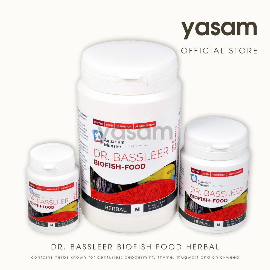 明斯特水族馆 Dr. Bassleer - 鱼食(普通、大蒜、苦参碱、草药、巴西莓)