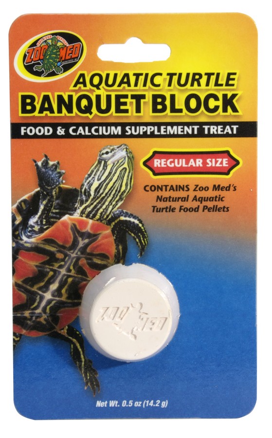 ZOOMED - Aquatic Turtle Banquet Block Food and Calcium Supplement Treat