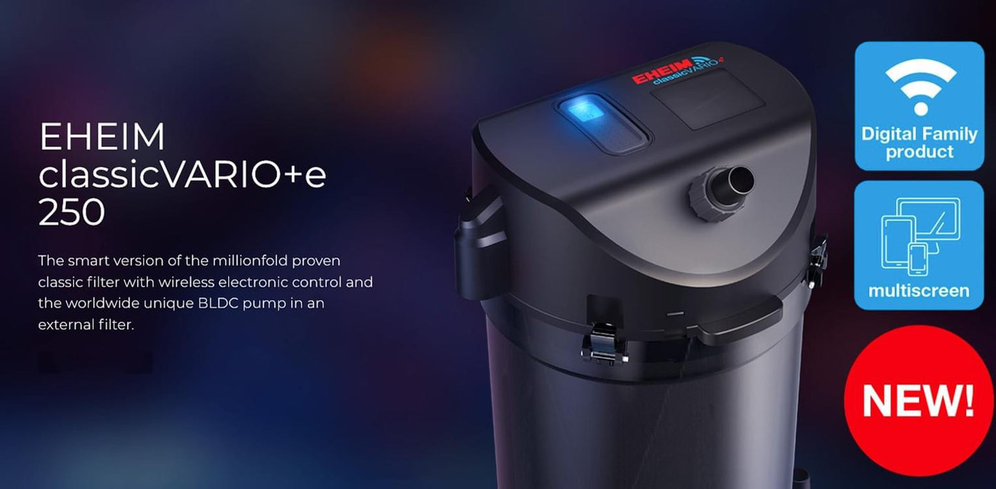 EHEIM - classicVARIO+e Smart classic external filter with wireless WIFI APP Control