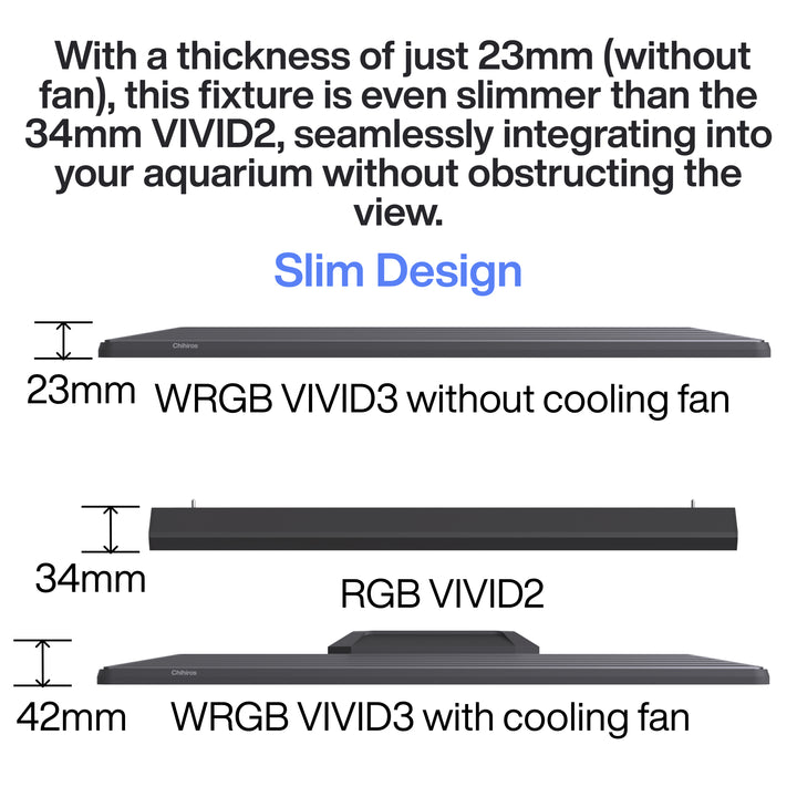 Chihiros - WRGB VIVID 3 LED Light New Launch Hanging Aquascape Smart Light