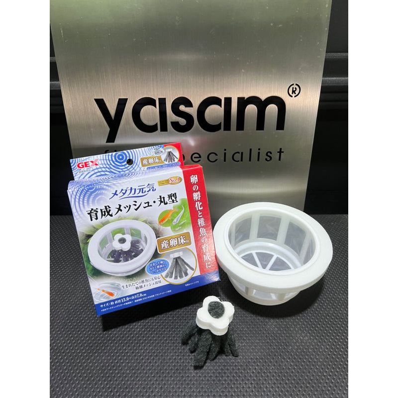 GEX - Medaka Floating Separator for hatching eggs (comes with 1 white floating spawning sponge)