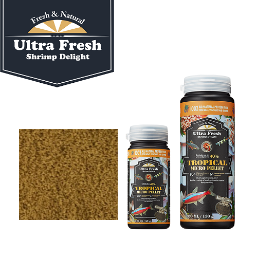 AZOO - Ultra Fresh Tropical Micro Pellet Slow Sinking Type for Tetras, Killifish, Rasbora