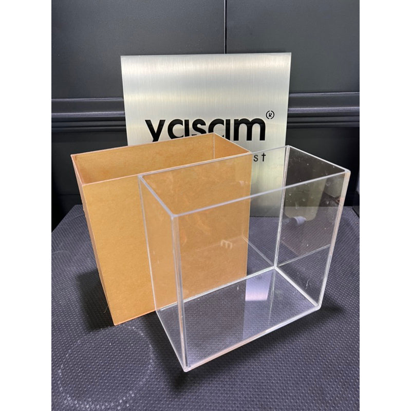 YASAM - 光学透明亚克力鱼缸适用于斗鱼 L20 W10 H20