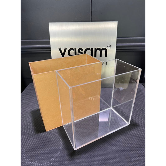 YASAM - 光学透明亚克力鱼缸适用于斗鱼 L20 W10 H20