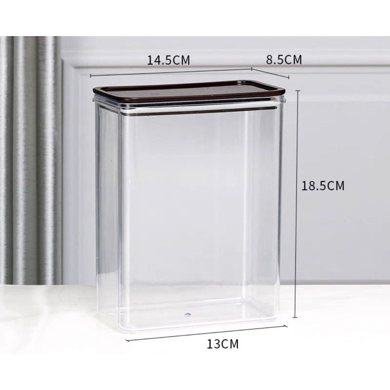 YASAM - 带密封条的斗鱼塑料矩形容器罐