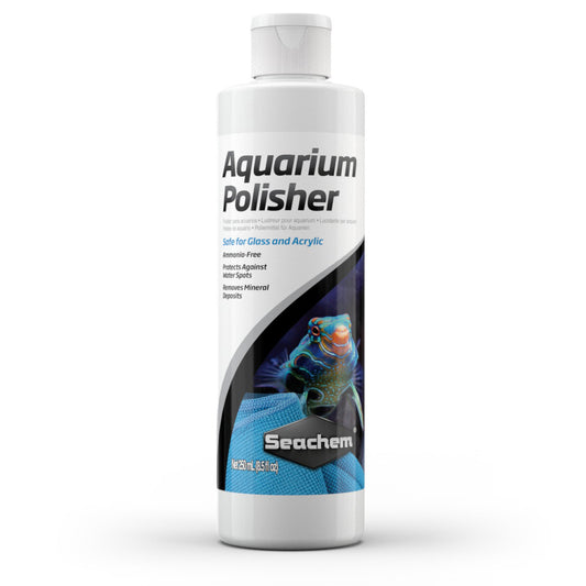 SEACHEM - Aquarium Polisher Clarity Water Conditioner for Clear & Healthy Tanks 250ml