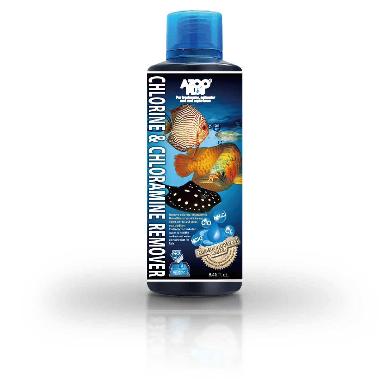 AZOO - Chlorine & Chloramine Remover for Aquarium Anti Chlorine Water Conditioner Instant 250ml