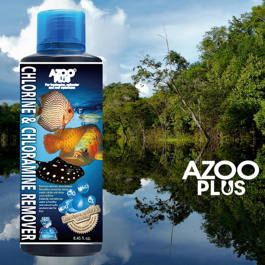 AZOO - Chlorine & Chloramine Remover for Aquarium Anti Chlorine Water Conditioner Instant 250ml