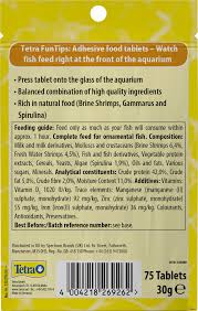 TETRA - FunTips Tablets 20 Tab for Aquarium Stick on Glass Food for tropical fishes