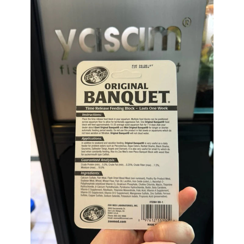 ZOO MED - Original Banquet Holiday Fish Food Block for 1 Week