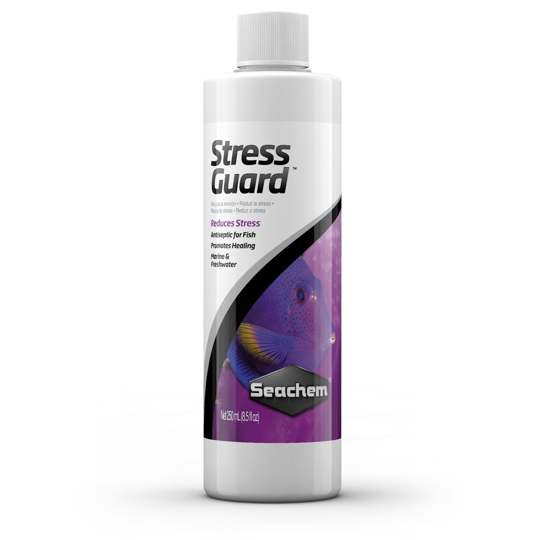 SEACHEM - StressGuard Fish Stress & Slime Coat Protection, Healing Aid for Freshwater & Marine Aquariums