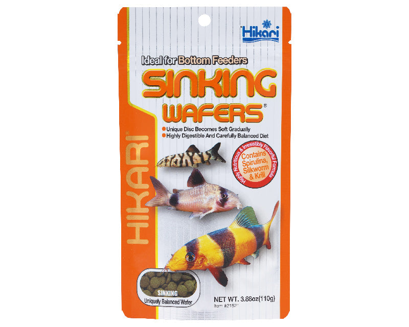HIKARI - Sinking Wafer Fish food for botom dwellers cory catfish corydoras clown loach