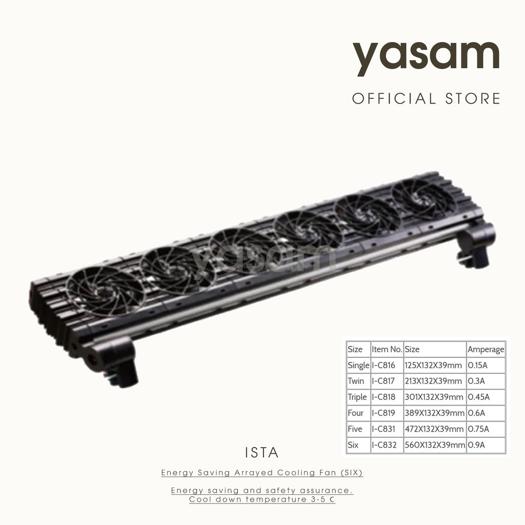 ISTA - (6 UKURAN) Kipas Pendingin Akuarium Pendingin Hemat Energi