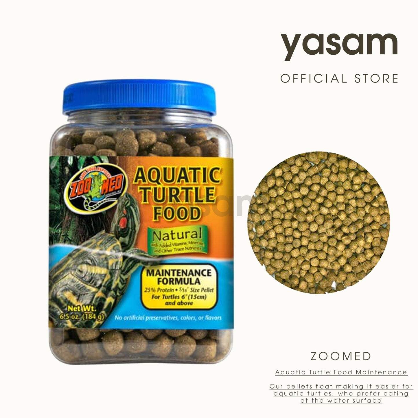 ZOOMED - Aquatic Turtle Food Maintenance Formula 184g and 340g