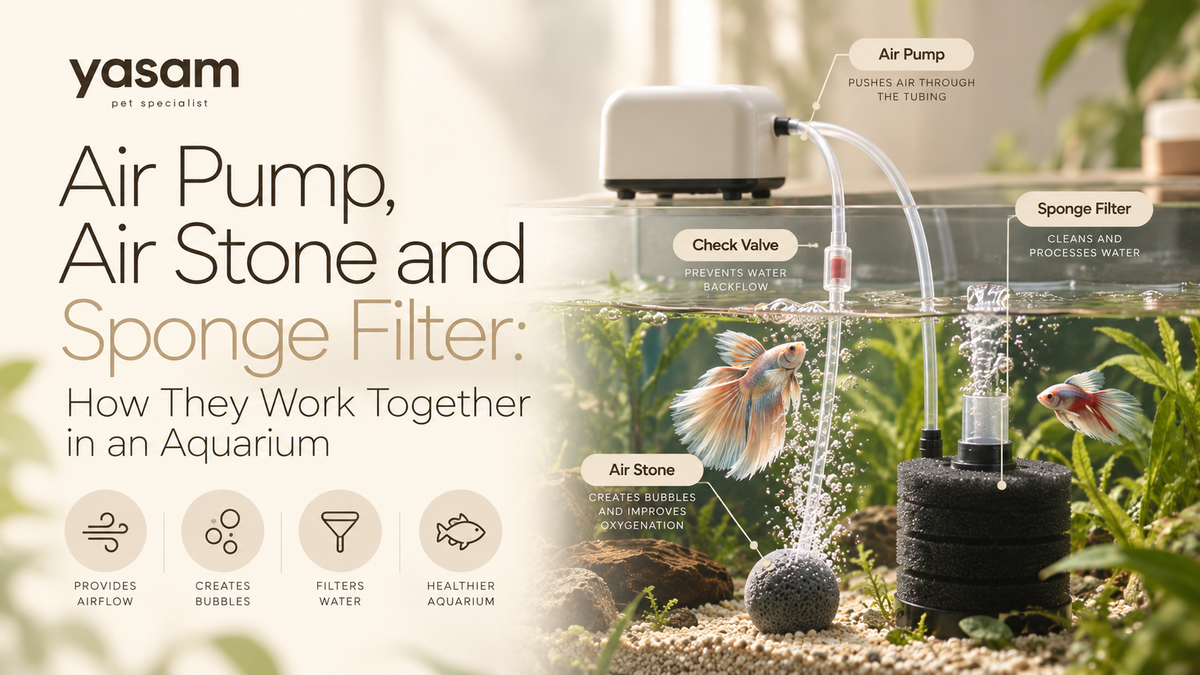 Air Pump, Air Stone and Sponge Filter: How They Work Together in an Aquarium