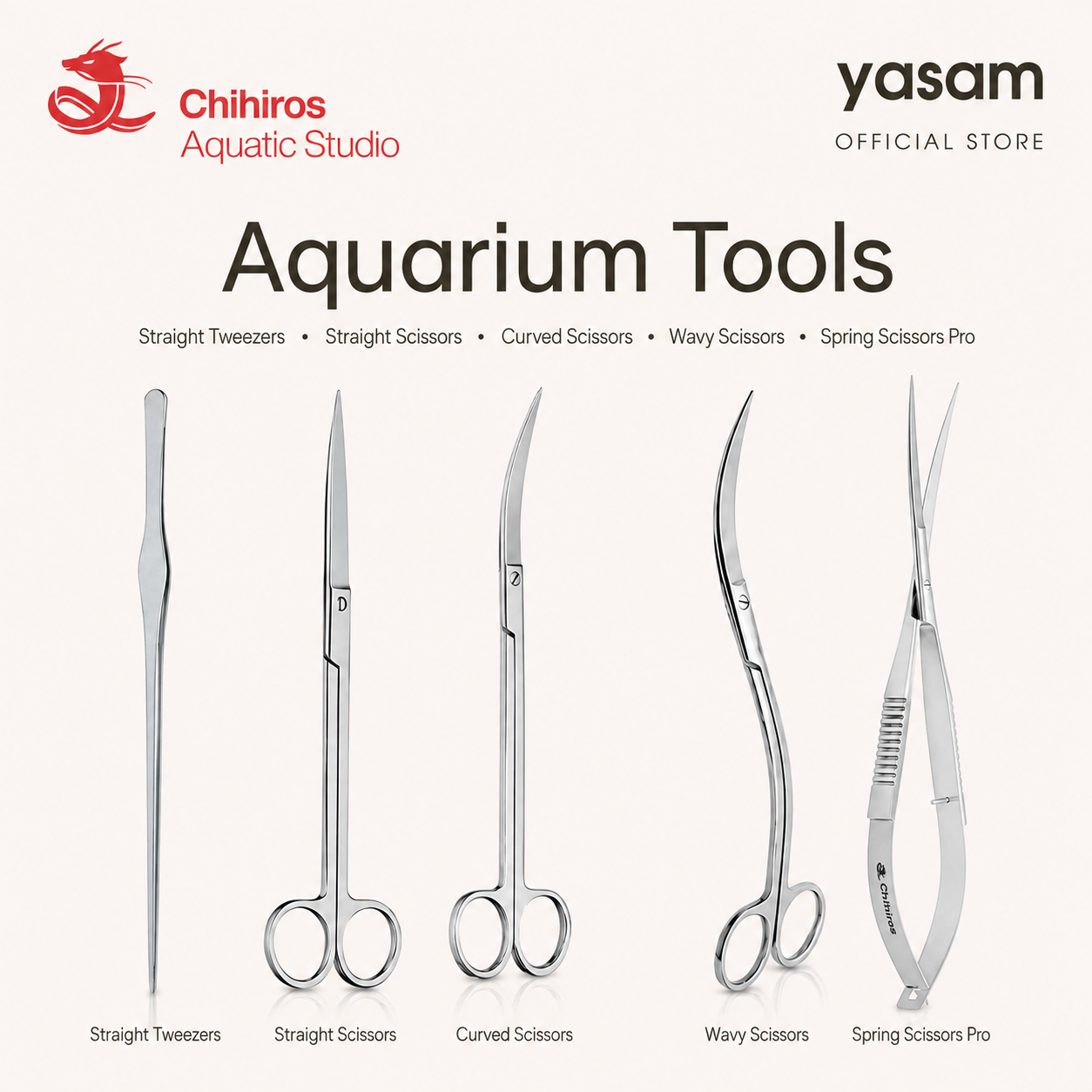 CHIHIROS - Aquarium Tools Tweezers and Scissors