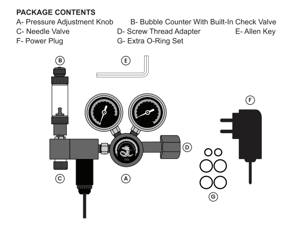 CHIHIROS - CO2 Regulator Pro solenoid with option for App Control