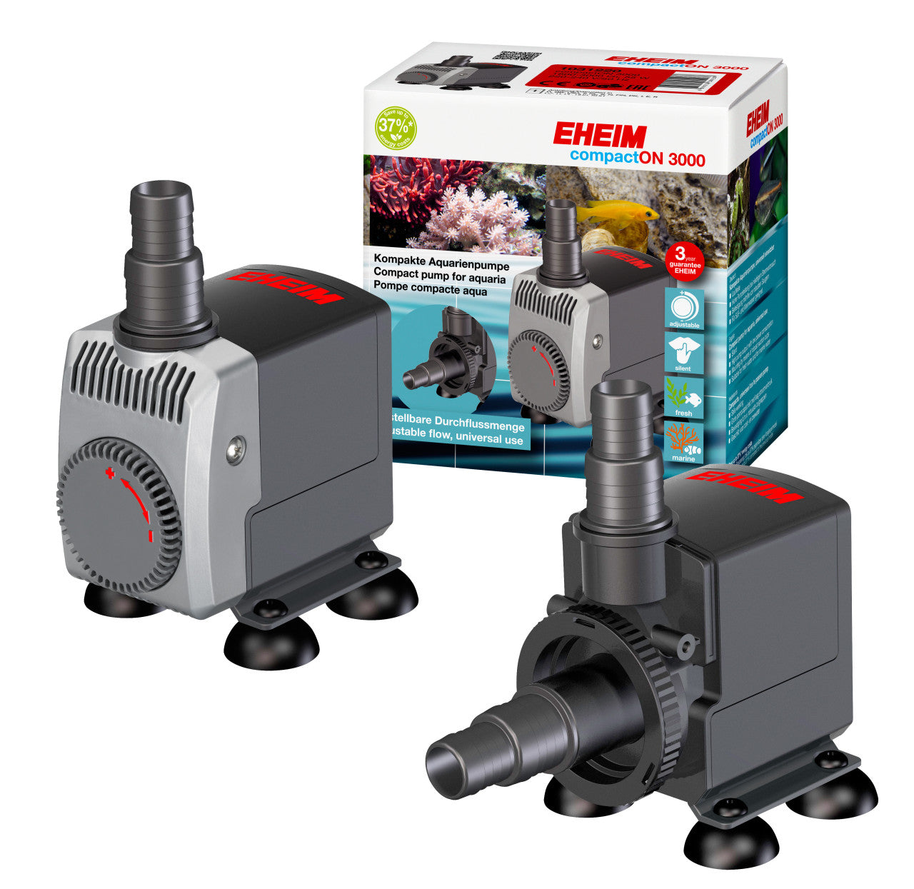 EHEIM - Strong Aquarium Motor compactON Silent, Powerful and Saltwater Safe (300, 600, 1000, 2100) (Copy)