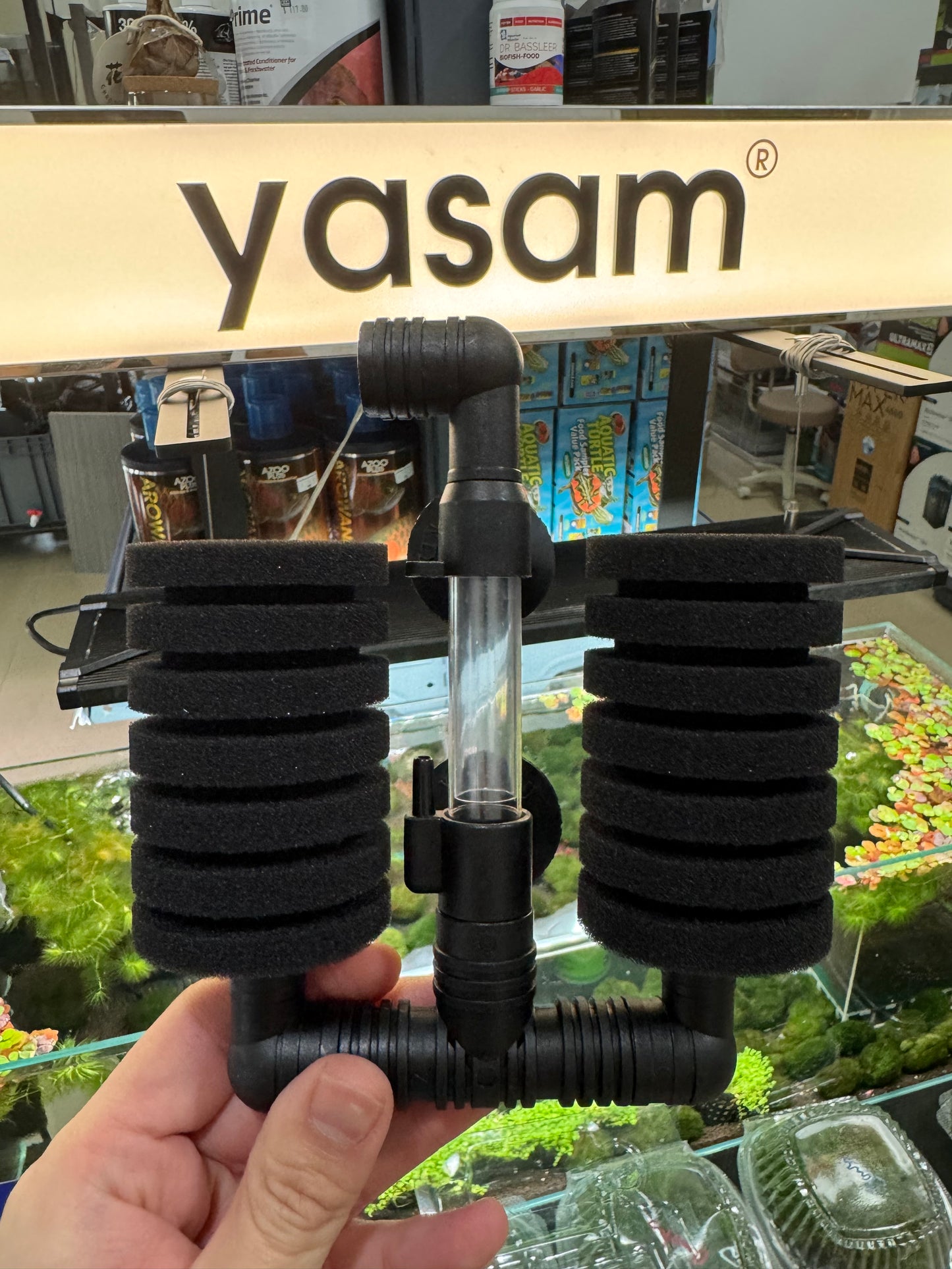 YASAM - Xinyou XY-2831 Bio Sponge Filter and Media best for Pleco, Shrimp Tanks CRS