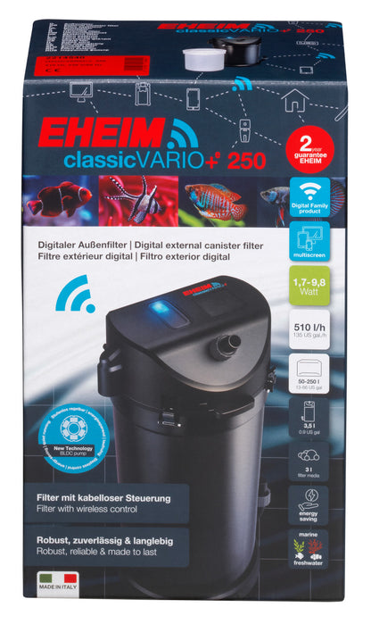 EHEIM - classicVARIO+e  Smart classic external ﬁlter with wireless WIFI APP Control