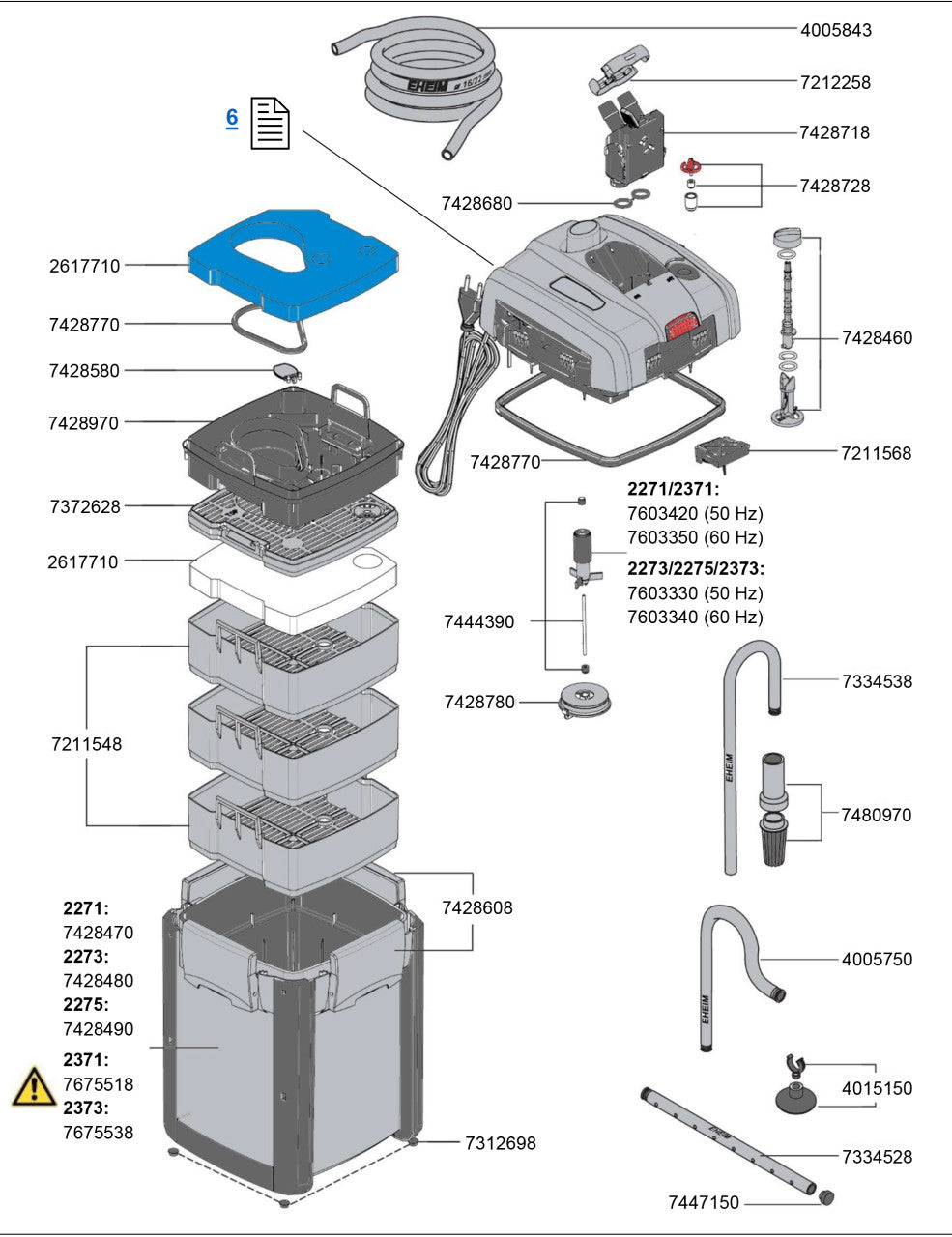 EHEIM - Professionel 4+ External Canister Filter for Aquarium and Aquascape (250/350/600)