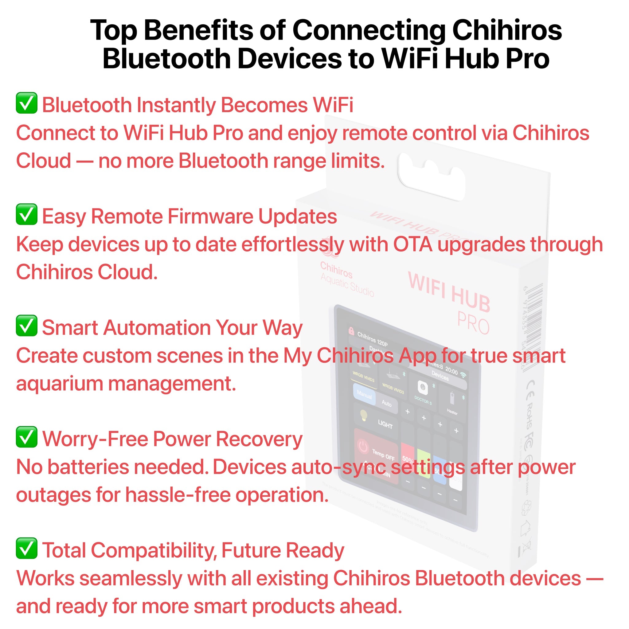 CHIHIROS - NEW WiFi Hub Pro Aquarium Lighting Automation Hub (Limited Stocks)