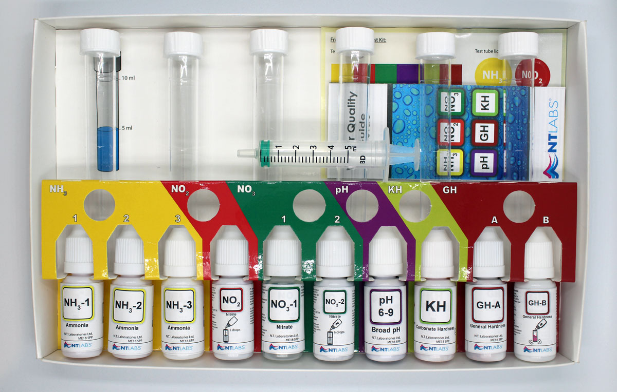 NT LABS - Aquarium Water 6 in 1 Multi Test Kit (Up to 200 Tests Combined)