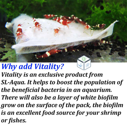 SL AQUA - Vitality Microbial Bag L Beneficial Bacteria Media for Shrimps & Aquarium (3 Packs)