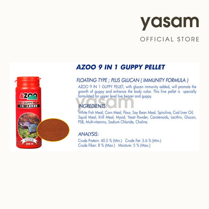 AZOO - Pelet Guppy 9 in 1