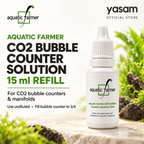 AQUATIC FARMER - Bubble Counter Solution 15ml Refill for all types of Bubble counter solution in manifold of CO2