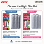 GEX - Slim Mat Filter Replacement Media (3pc, Carbon and Bacteria)