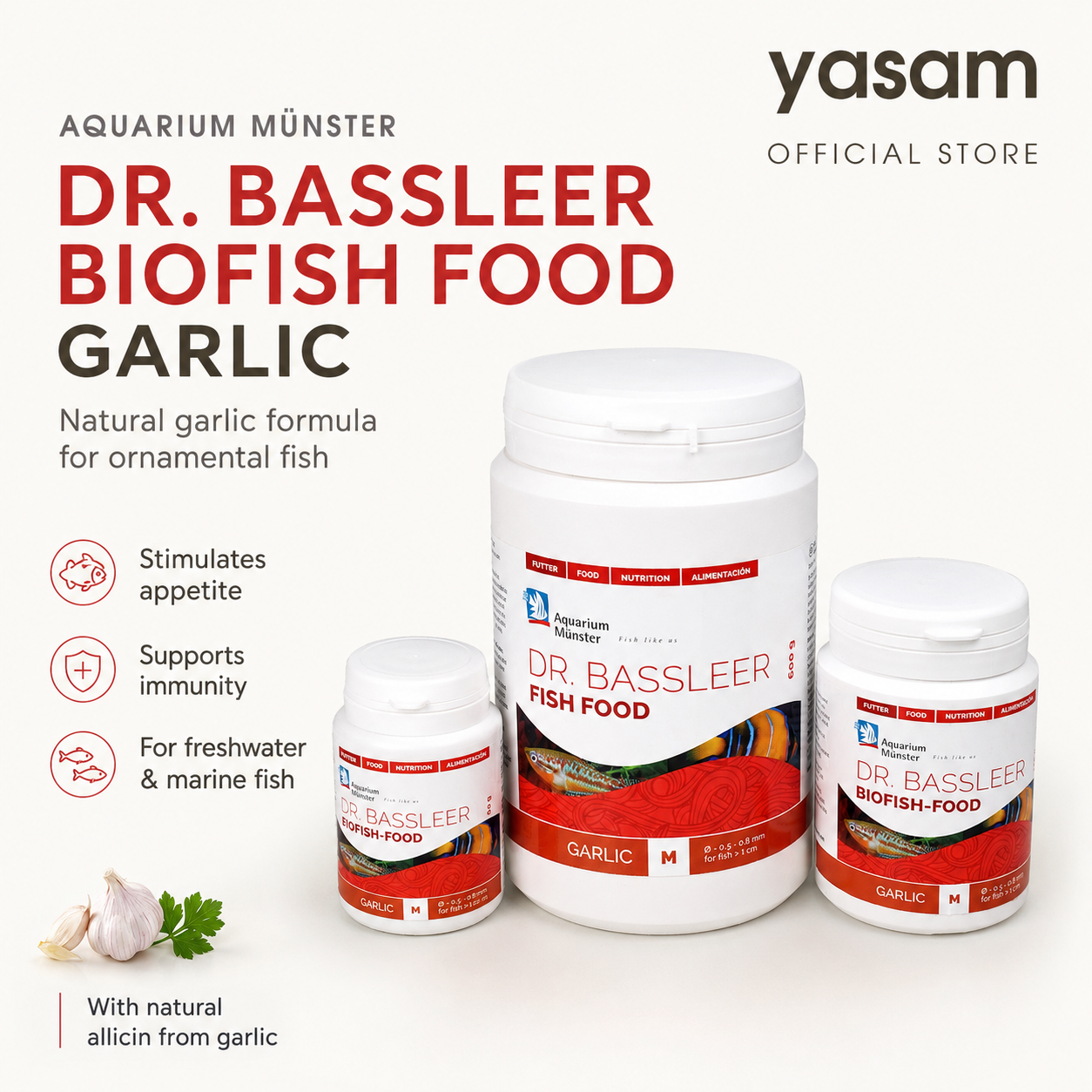 Aquarium Münster Dr. Bassleer - GARLIC To Stimulate lost of Appetite
