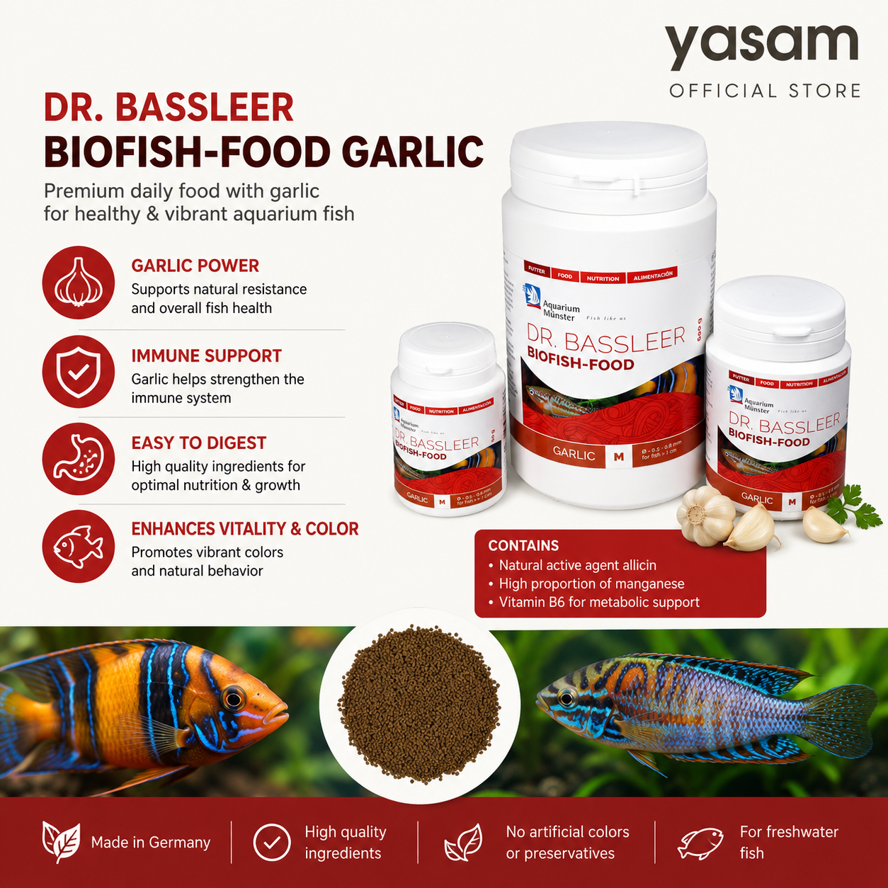 Aquarium Münster Dr. Bassleer - GARLIC To Stimulate lost of Appetite