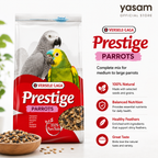 VERSELE LAGA - Prestige Bird Food 1kg Parrot Budgie Big Parakeet Seed Mix