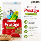 VERSELE LAGA - Prestige Bird Food 1kg Parrot Budgie Big Parakeet Seed Mix