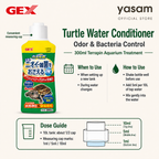 GEX - Turtle Water Conditioner Odor & Bacteria Control 300ml Terrapin Aquarium Treatment