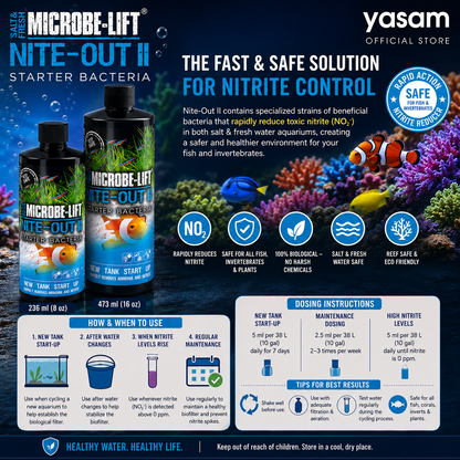MICROBE LIFT - Nite-Out II (Salt and Fresh Water Nitrite Reducer)