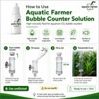 AQUATIC FARMER - Bubble Counter Solution 15ml Refill for all types of Bubble counter solution in manifold of CO2