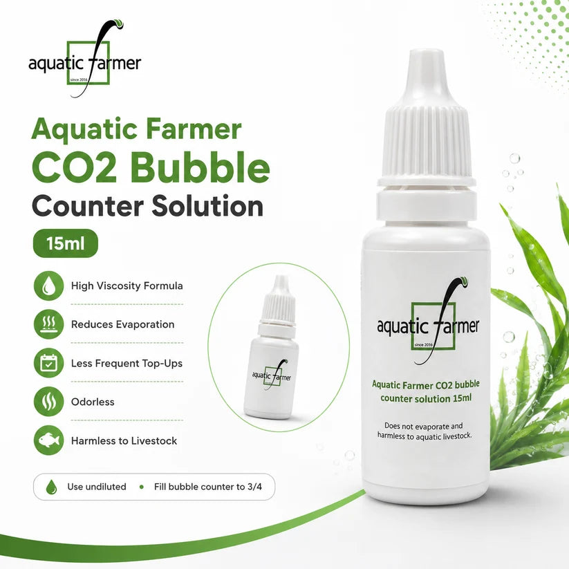 AQUATIC FARMER - Bubble Counter Solution 15ml Refill for all types of Bubble counter solution in manifold of CO2