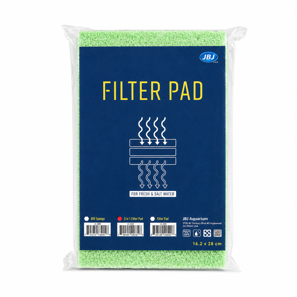 JBJ - 3in1 Filter Pad 16.2 x 28cm