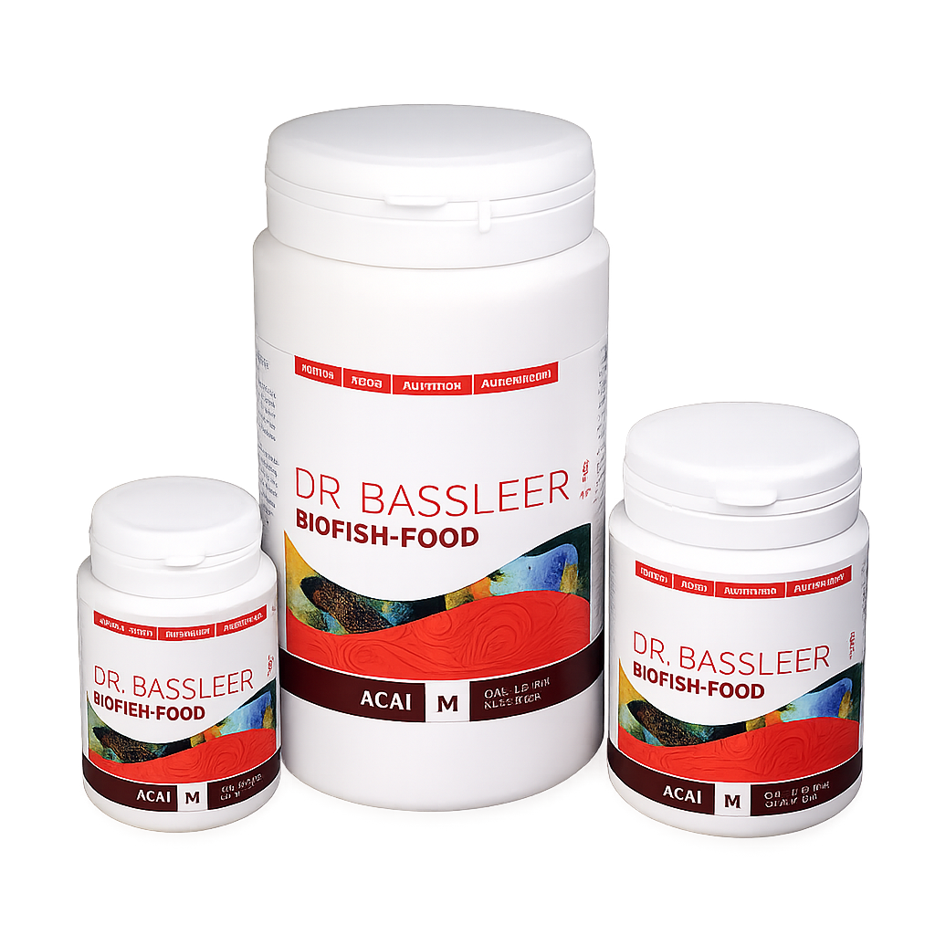 Aquarium Münster Dr. Bassleer - ACAI Colour & Immunity Fish Food 60g 150g M Size L Size