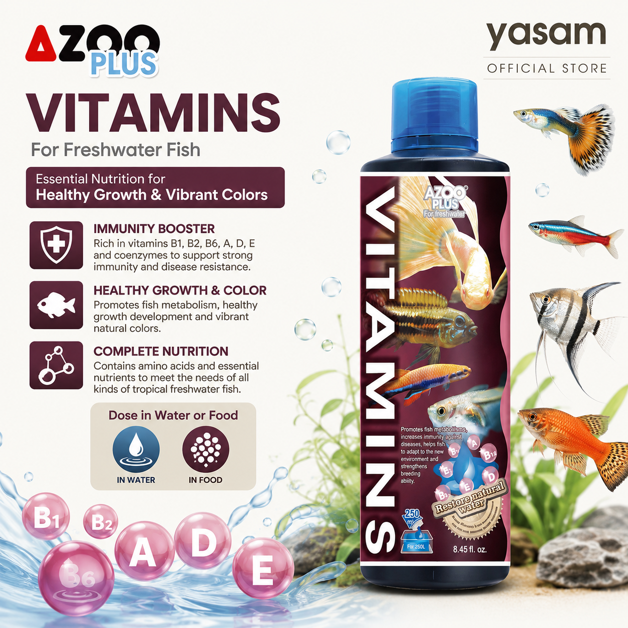 AZOO PLUS - 适用于各种鱼类的维生素