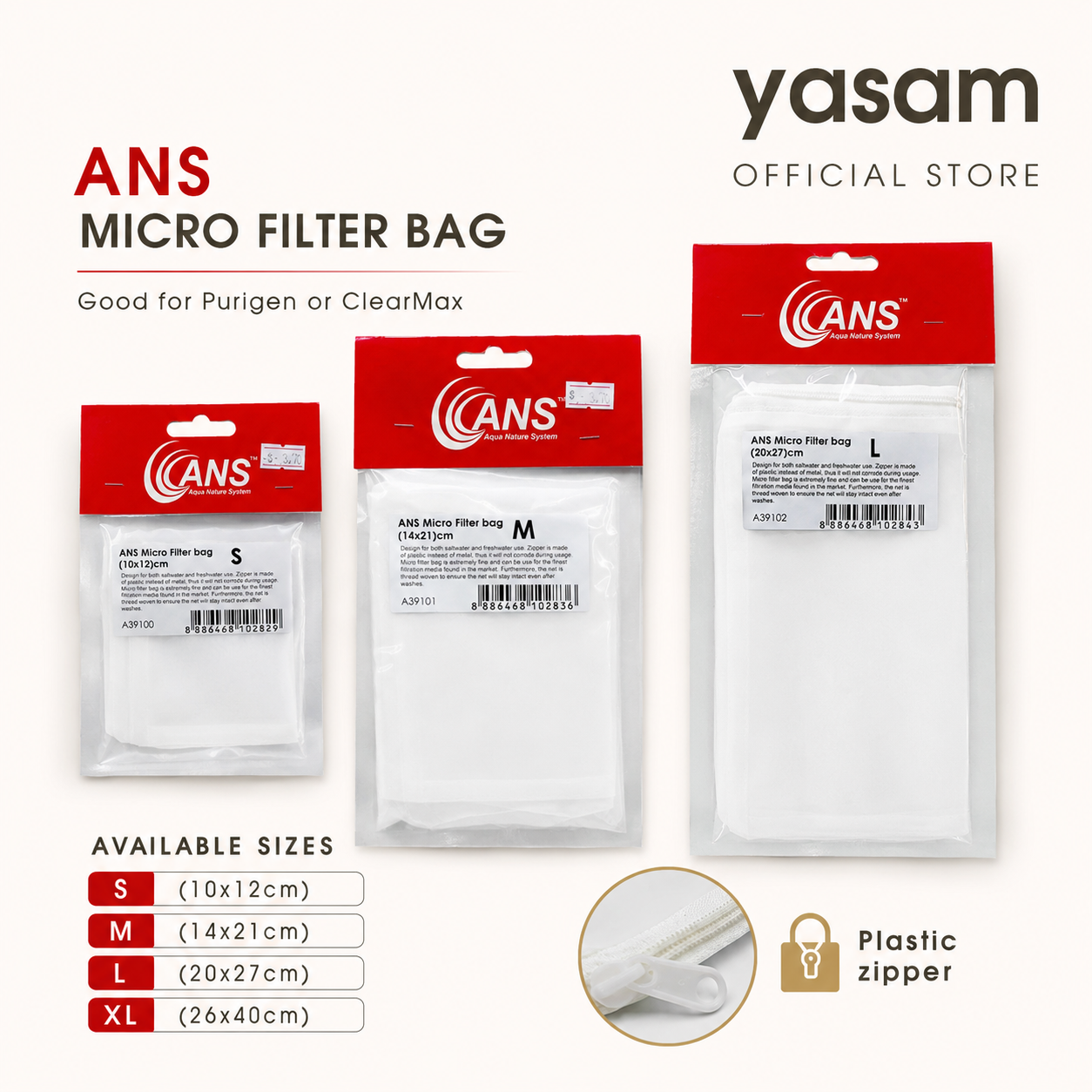 ANS - Micro Filter Bag (Baik untuk purigen atau clearmax)