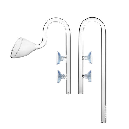 CHIHIROS - Lily Glass Pipe Inflow Outflow Aquarium Filter Pipe Clear Glass