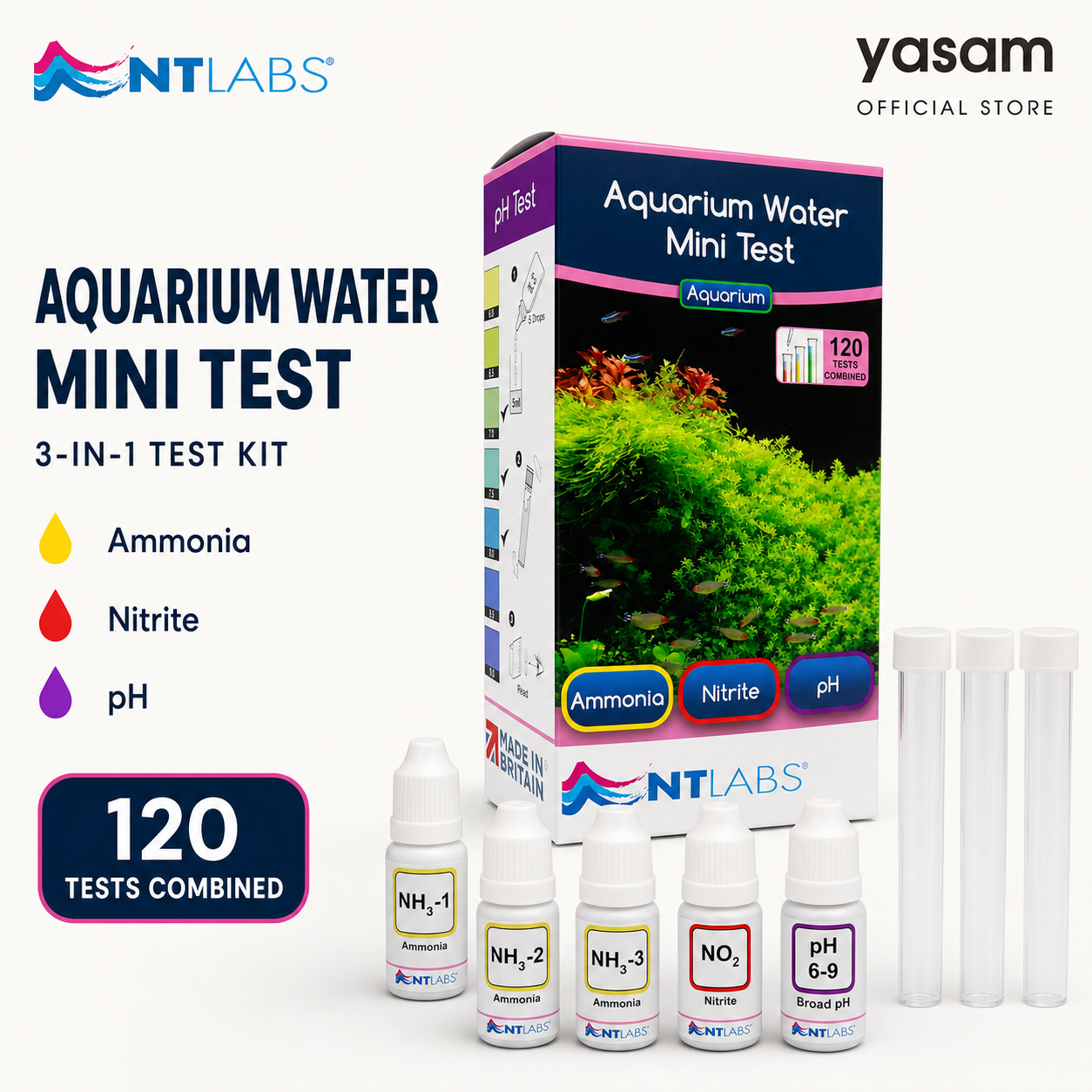 NT LABS- Aquarium Water Mini Test (3in1 test kit)